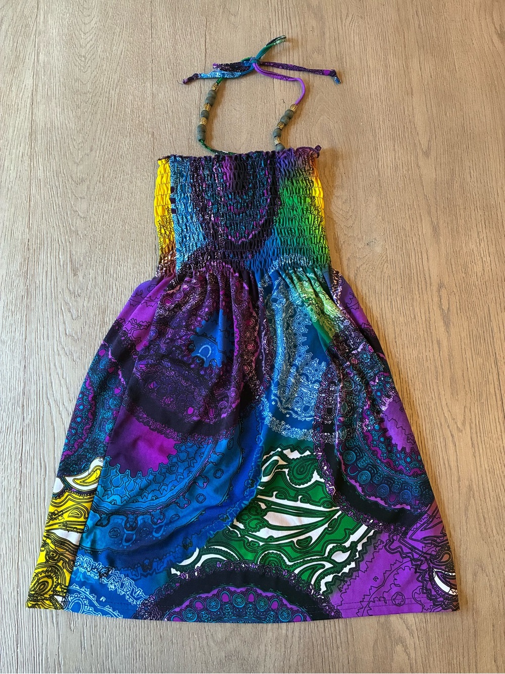 Girls' Tie Dye Halter Dress